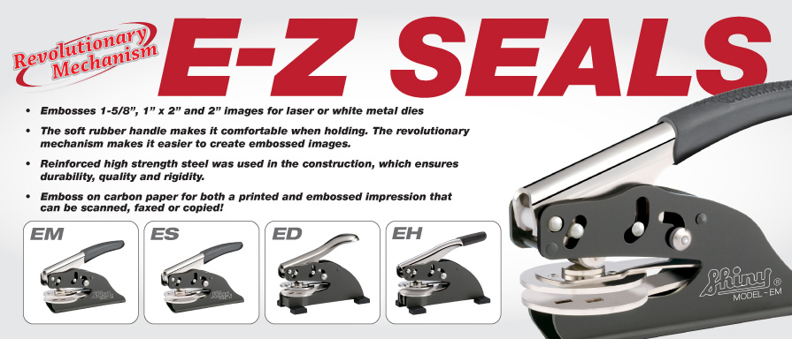 Shiny EZ-Seal Personal Address Embosser Desk Style 1 D44006-1 